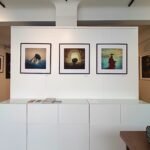 Close-up of art pieces displayed in our Paris gallery